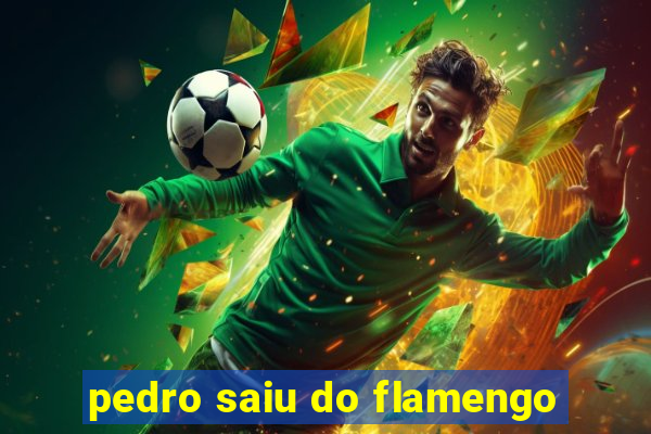 pedro saiu do flamengo