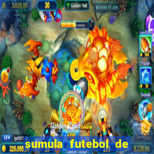 sumula futebol de campo word