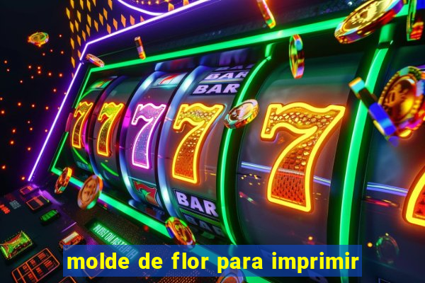 molde de flor para imprimir