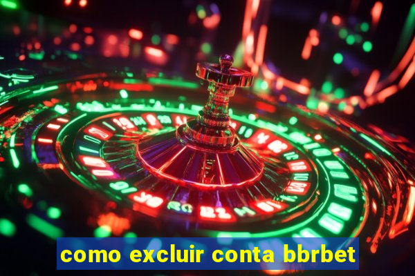 como excluir conta bbrbet