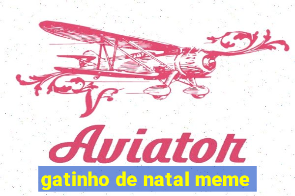 gatinho de natal meme