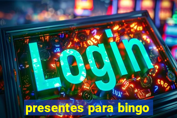 presentes para bingo