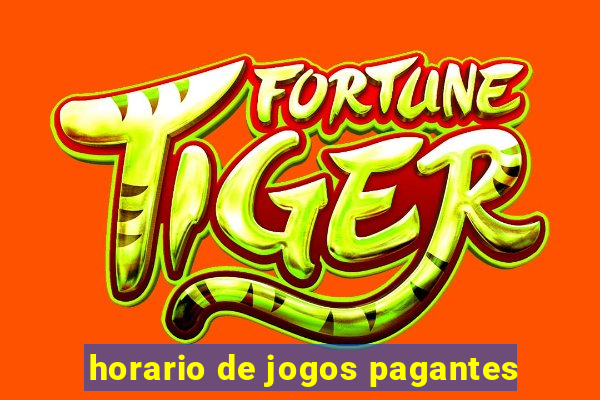 horario de jogos pagantes