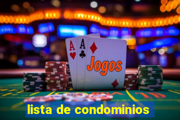 lista de condominios